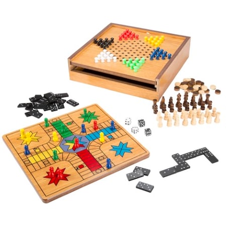 Toy Time 7-in-1 Combo Game Board and Piece Set 161241OYT